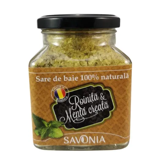 Sare de baie cu Roinita si Menta creata, Savonia 350g