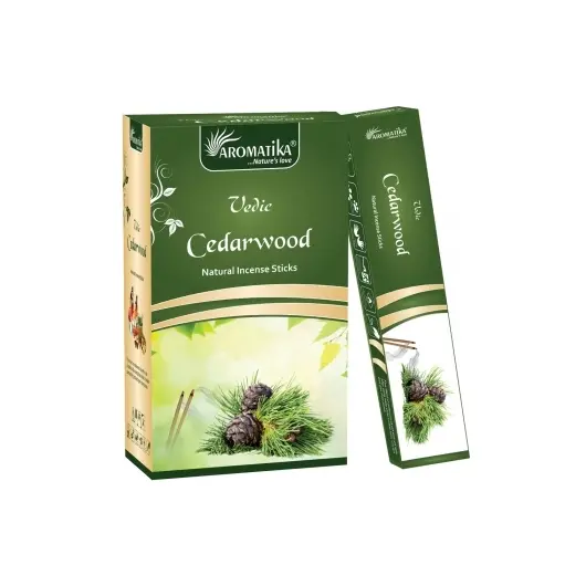 Betisoare parfumate Aromatika Vedic - Cedarwood, 15g