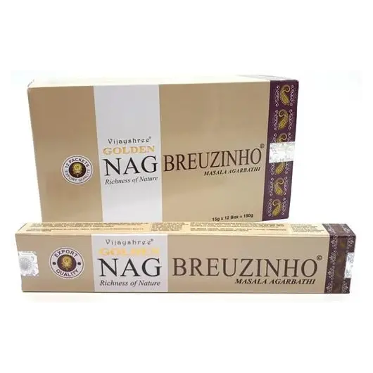 Betisoare parfumate Golden Nag - Breuzinho, 15g