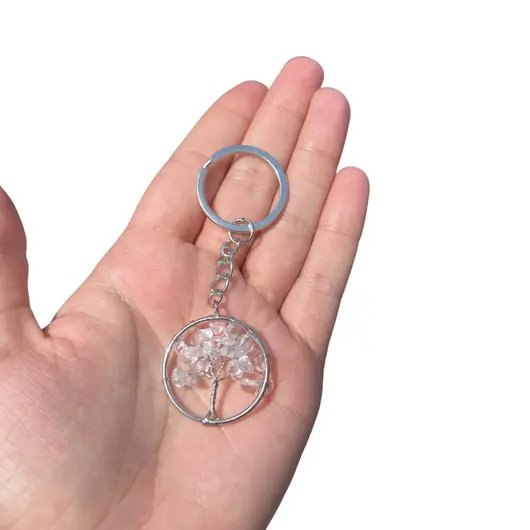 Breloc pomul vietii cristal de stanca, 30mm, imagine 2
