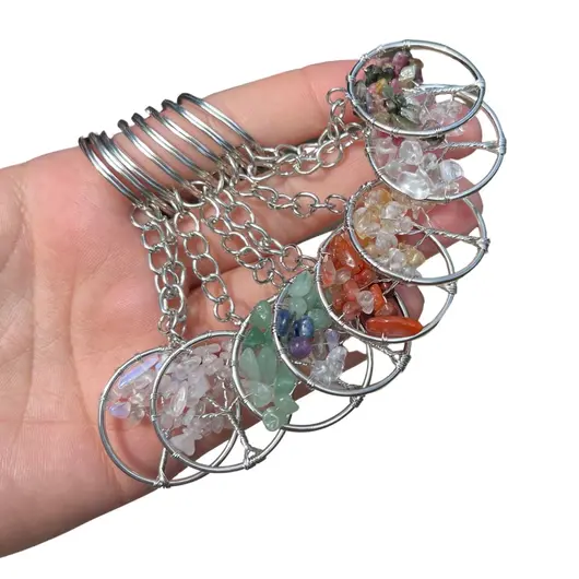Breloc pomul vietii cristal de stanca, 30mm, imagine 3