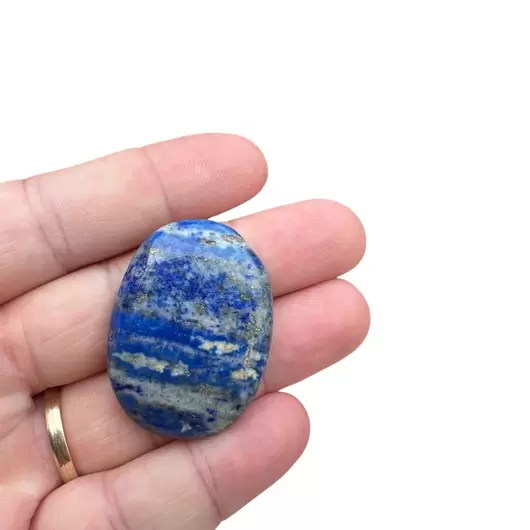 Piatra terapeutica Worry stone Lapis Lazuli, 30-40mm, imagine 3