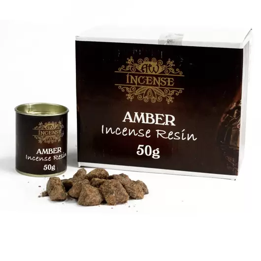 Rasina naturala pentru fumigatie AW Incense - Amber, 50g