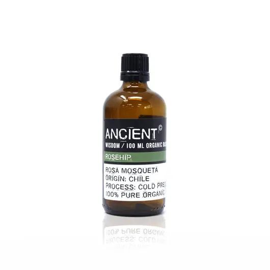 Ulei de baza organic 100% natural Ancient Wisdom, Macese (Rosehip), 100ml