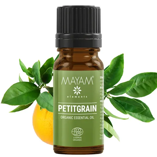 Ulei esential de Petitgrain Bio, Mayam 10ml, imagine 2
