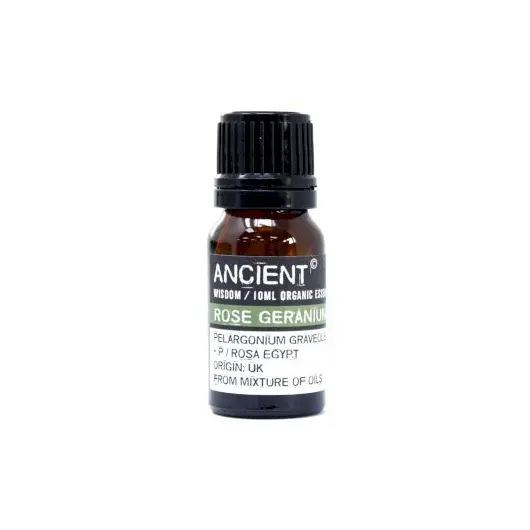 Ulei esential organic Ancient Wisdom, Rose Geranium (Trandafir-Muscata), 10ml