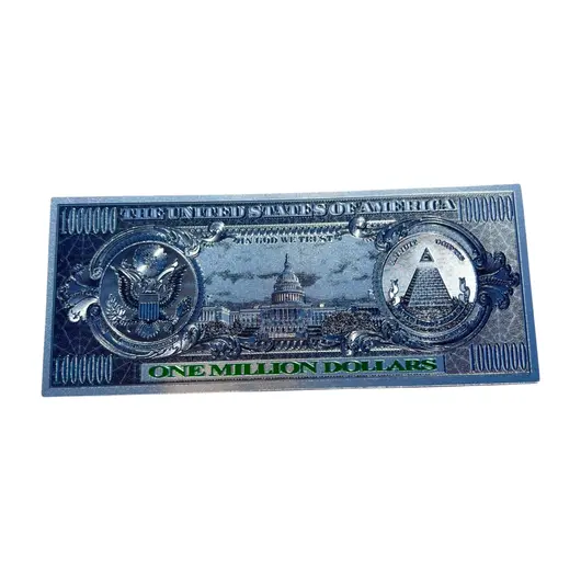 Feng Shui - Bancnota argintie din polimer 1.000.000$ (un milion de dolari), imagine 2