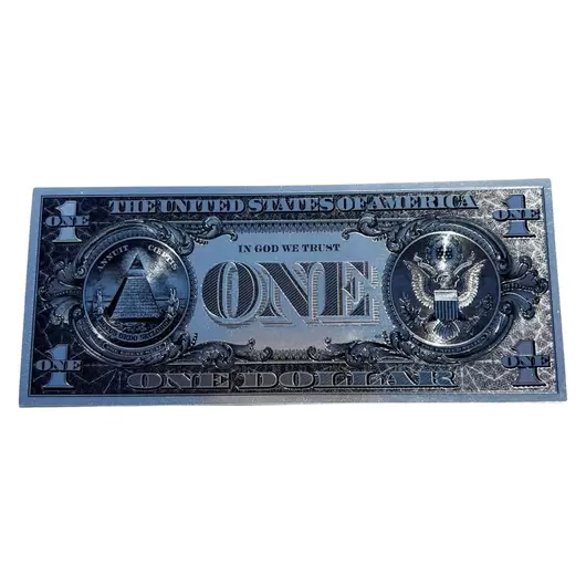 Feng Shui - Bancnota argintie din polimer 1$ (un dolar), imagine 2