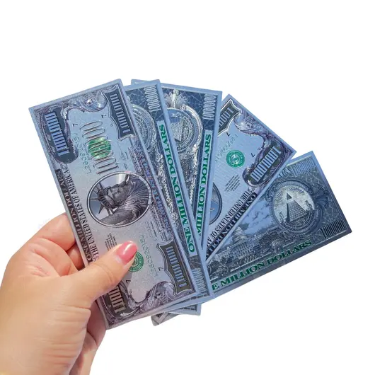 Feng Shui - Bancnota argintie din polimer 1.000.000$ (un milion de dolari), imagine 3
