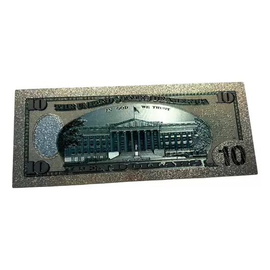 Feng Shui - Bancnota argintie din polimer 10$ (zece dolari), imagine 2