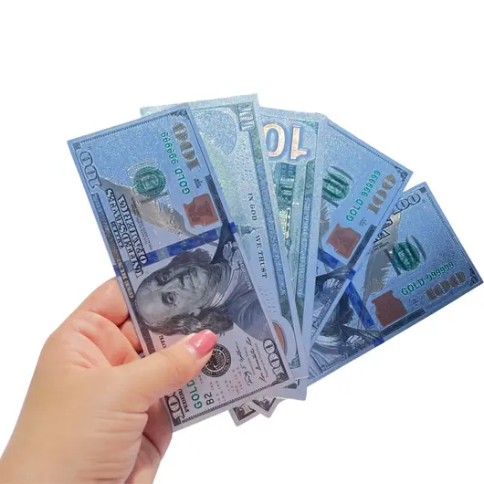 Feng Shui - Bancnota argintie din polimer 100$ (o suta de dolari), imagine 3