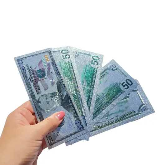 Feng Shui - Bancnota argintie din polimer 5$ (cinci dolari), imagine 3