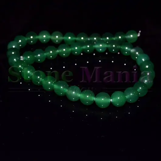Colier agat verde 1 sfere 10mm