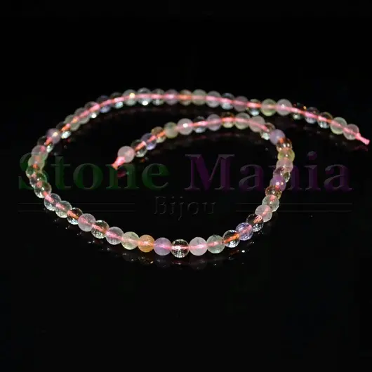 Colier / Sirag cuarturi sfere fatetate 6mm