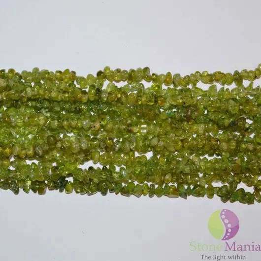 Sirag chipsuri peridot (olivina) 90cm