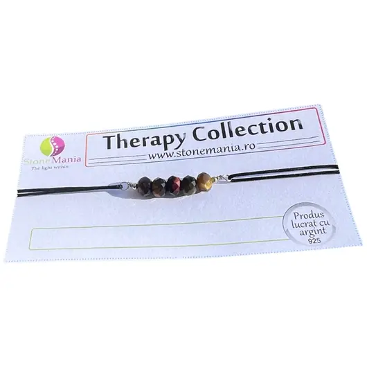 Bratara Therapy mix ochi discuri 5mm si argint 925