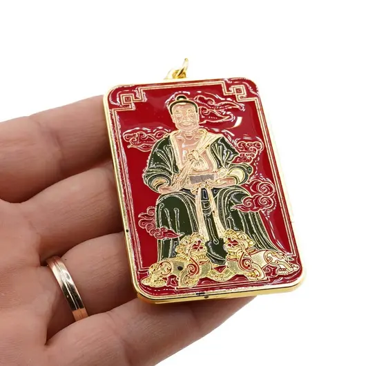 Amuleta Feng Shui din metal de protectie Tai Sui 2023, imagine 3