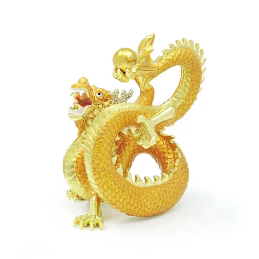 Statueta cu Dragonul Auriu si perla nemuririi 2023, imagine 3