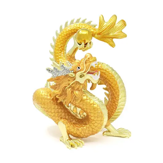 Statueta cu Dragonul Auriu si perla nemuririi 2023, imagine 4