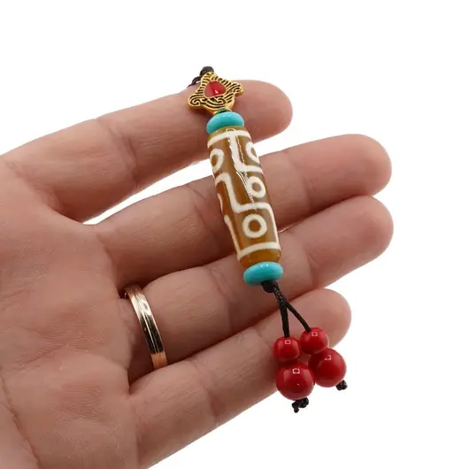 Amuleta Feng Shui cu agate si simboluri, model 2, imagine 3
