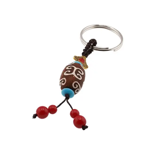 Amuleta Feng Shui cu agate si simboluri, model 6