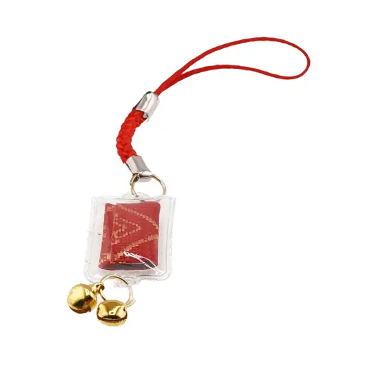 Amuleta Feng Shui cu Mantra Shurangama si clopotei, 12cm, imagine 2