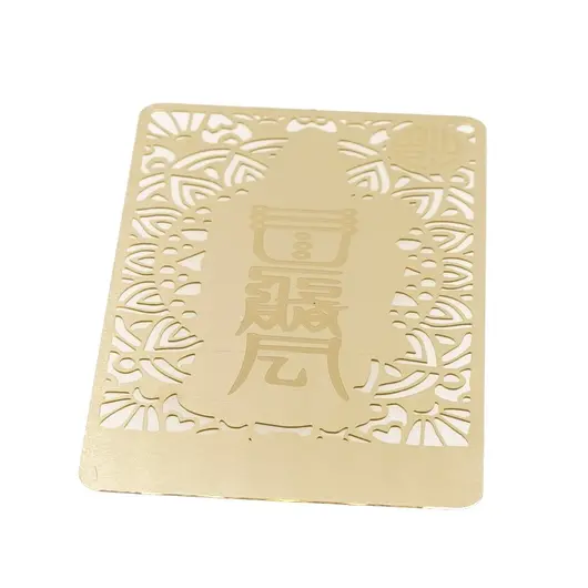 Card Feng Shui din metal God of Happiness, imagine 2