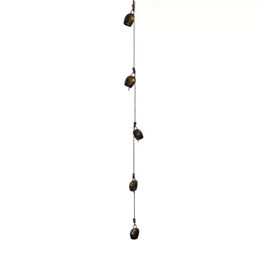 Decoratiune clopotei de vant din metal cu 5 ramuri model 3, 110cm, imagine 2