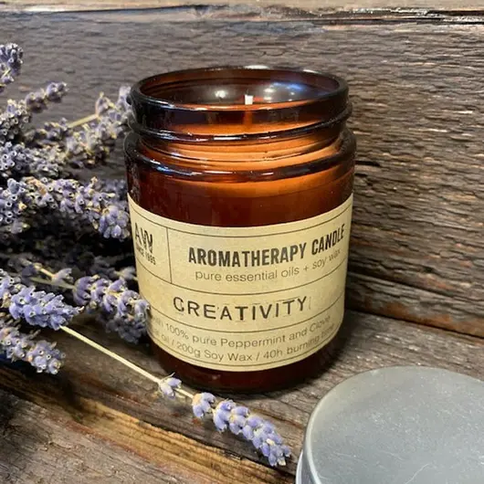Lumanare din ceara de soia Ancient, Creativity, 200g, imagine 2