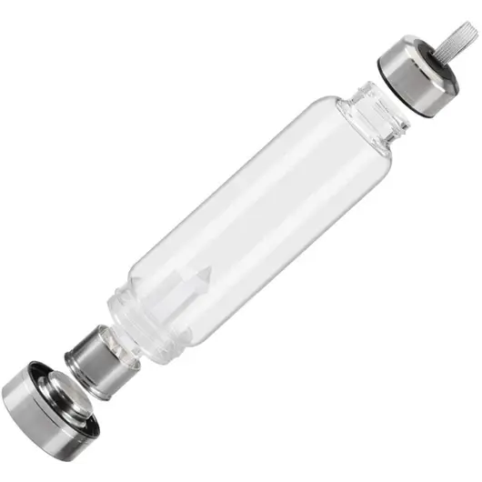 Sticla pentru apa cu cristal natural Cuart roz, 24cm, Alege cristalul: Cuart roz, imagine 2