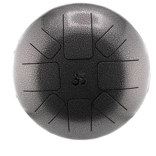 Toba metalica cu 8 note si simbolul OM, handpan - 35cm, imagine 2