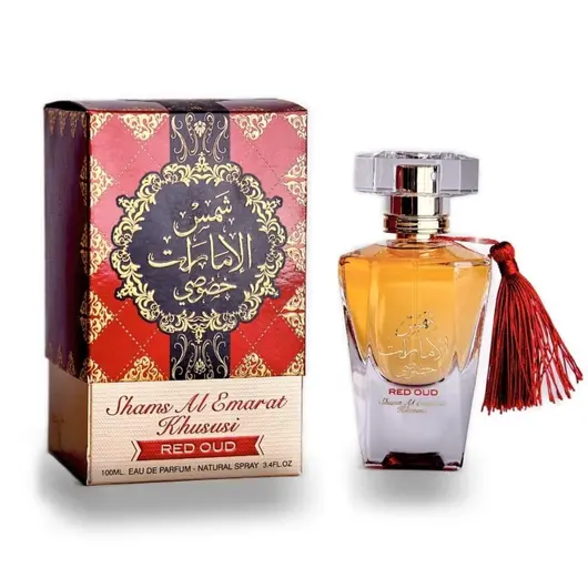Apa de Parfum Ard al Zaafaran, Shams al emarat Khususi Red Oud, Femei, 100ml