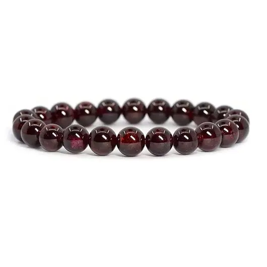 Bratara din Granat 5-6mm, pe elastic, 19cm, sfere