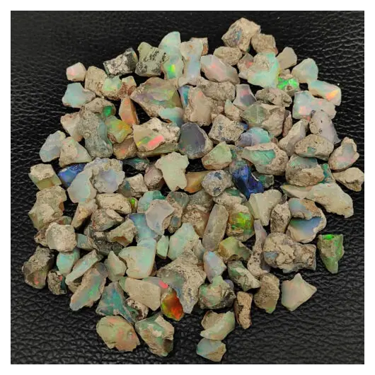 100g Opal de foc brut, Etiopian - 8-12mm (en-gross, wholesale)