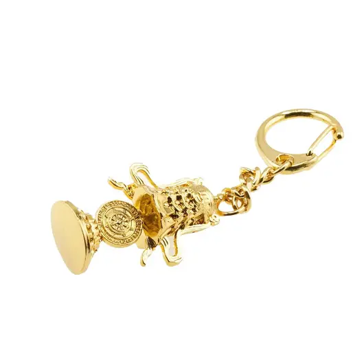 Amuleta Feng Shui din metal cu Roata Dharma 2023, imagine 2