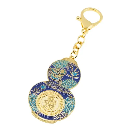 Amuleta Feng Shui din metal pentru sanatate cu Wu Lou si ierburi vindecătoare 2023, imagine 2