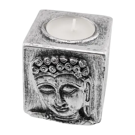 Decoratiune Suport ardere lumanari parfumate, cu chipul lui Buddha, mic