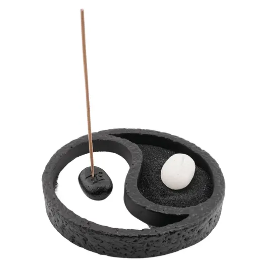 Decoratiune Suport Yin Yang pentru betisoare parfumate si nisip, imagine 2