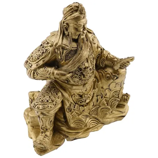 Statueta Feng Shui din rasina cu Kuan Kung, protectorul impotriva tradarii, 13cm, imagine 2
