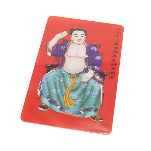 Card Feng Shui Tai Sui (taisui) 2023, amuteta pentru protectie, PVC, Model 4, imagine 4