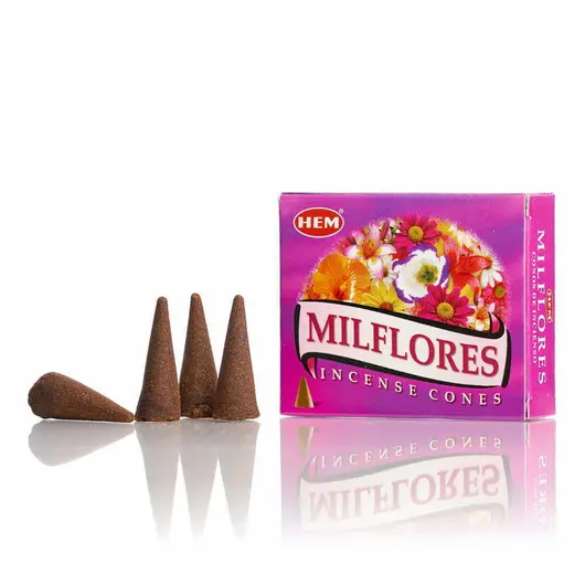 Conuri parfumate fumigatie HEM Milflores 10 buc