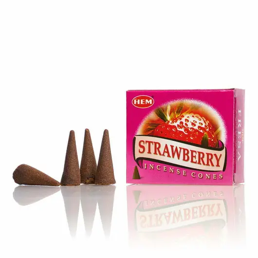 Conuri parfumate fumigatie HEM Strawberry 10 buc