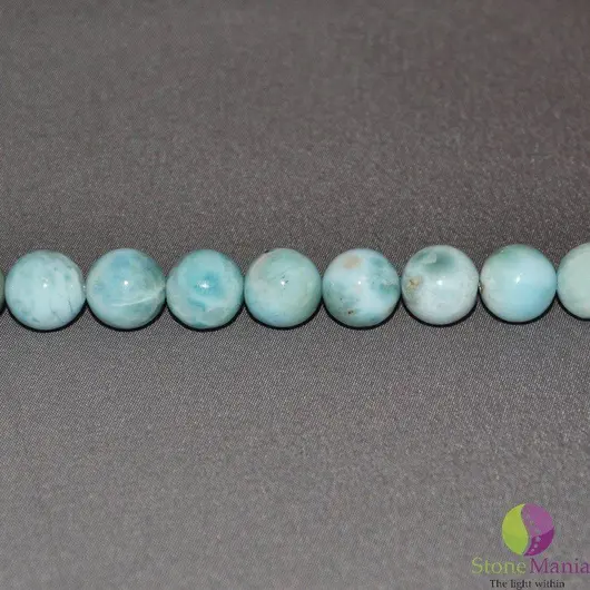 Bratara Attitude larimar sfere 10mm si argint 925