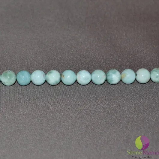 Bratara Attitude larimar sfere 8mm si argint 925