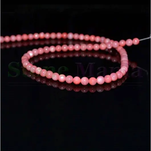 Colier sidef roz sfere 6mm