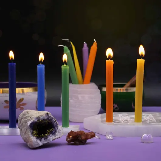 Set de 10 Lumanari Magice Verzi, Healing - Green Tree, imagine 5