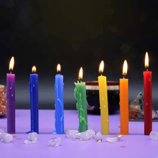 Set de 10 Lumanari Magice Violet, Transformation - Green Tree, imagine 3