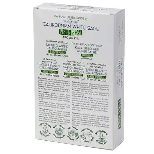 Ulei vegetal aromat, Salvie Alba Californiana - Stamford, 10ml, imagine 2