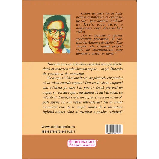 Cantecul pasarii - Anthony de Mello, carte, imagine 2
