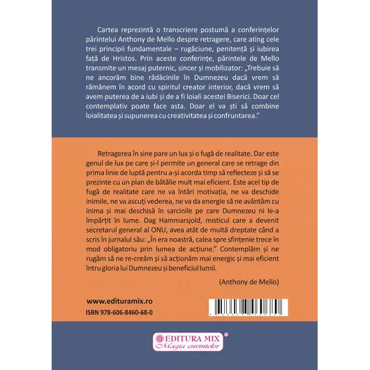 Impreuna cu Dumnezeu. Conferinte despre retragere - Anthony de Mello, carte, imagine 2